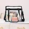 Clear bags Stadium Approved Clear Tote Bag with Zipper Closure Crossbody Messenger Shoulder Bag with Adjustable Strap(12 Inch X 12 Inch X 6 Inch,Black)